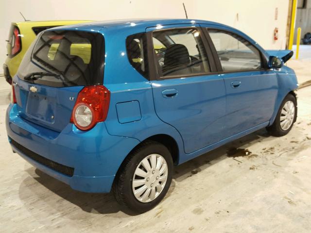 KL1TD66E99B667164 - 2009 CHEVROLET AVEO LS TURQUOISE photo 4