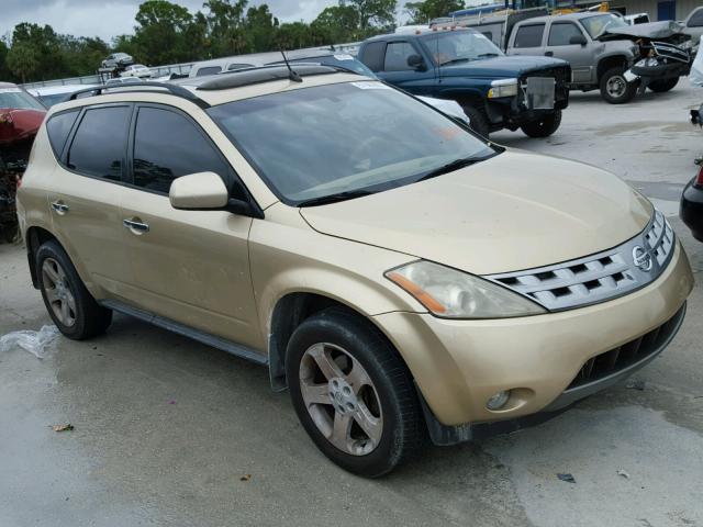 JN8AZ08T13W109386 - 2003 NISSAN MURANO SL BEIGE photo 1