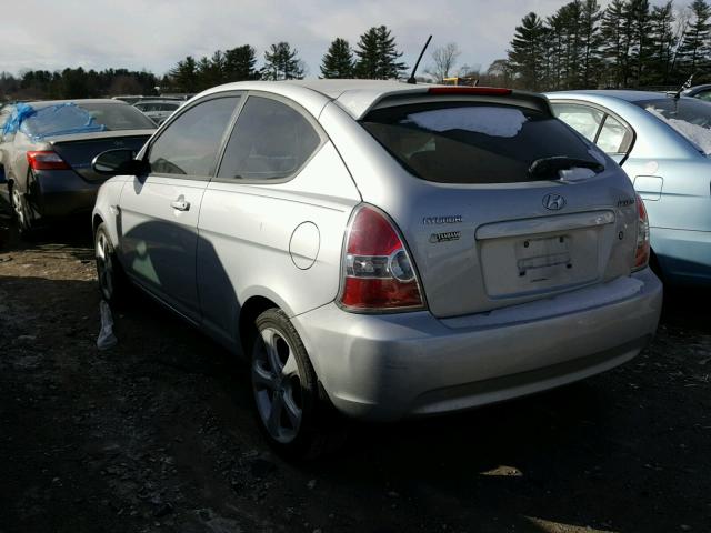 KMHCN36C58U087590 - 2008 HYUNDAI ACCENT SE SILVER photo 3