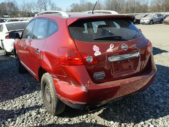 JN8AS5MT6FW651756 - 2015 NISSAN ROGUE SELE RED photo 3