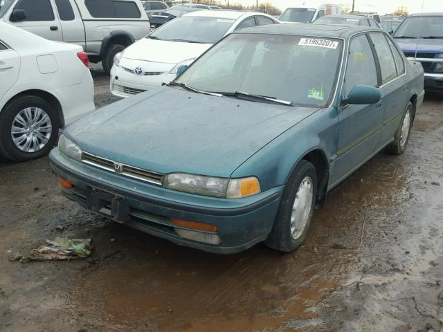 1HGCB7579NA062540 - 1992 HONDA ACCORD EX GREEN photo 2