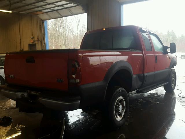 1FTSX31F5XEC87065 - 1999 FORD F350 SRW S RED photo 4