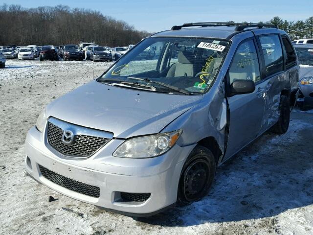 JM3LW28A250555826 - 2005 MAZDA MPV WAGON SILVER photo 2