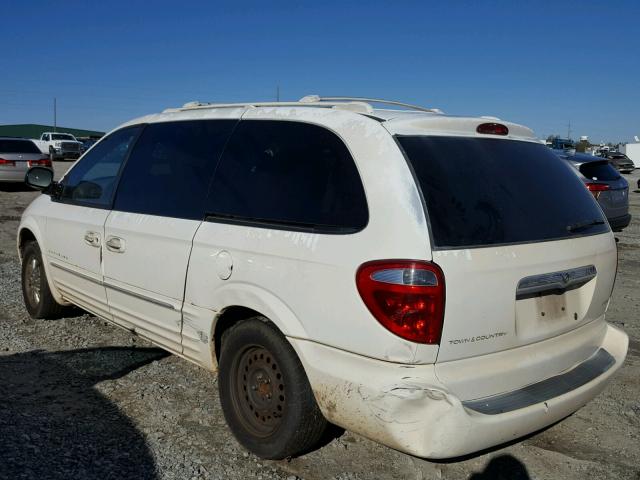 2C8GP64L81R415266 - 2001 CHRYSLER TOWN & COU WHITE photo 3