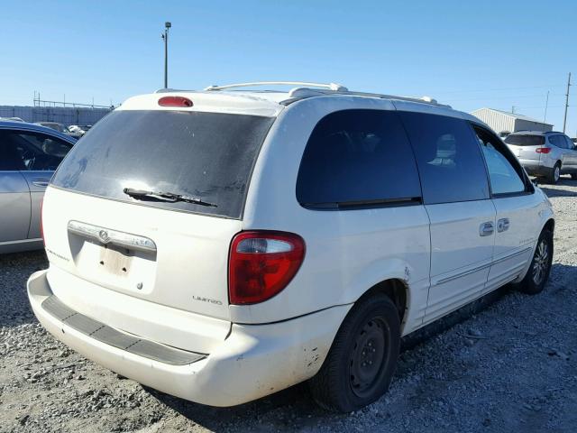 2C8GP64L81R415266 - 2001 CHRYSLER TOWN & COU WHITE photo 4