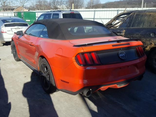 1FATP8FFXG5311991 - 2016 FORD MUSTANG GT ORANGE photo 3