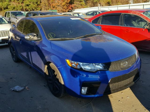 KNAFW6A36A5173740 - 2010 KIA FORTE SX BLUE photo 1