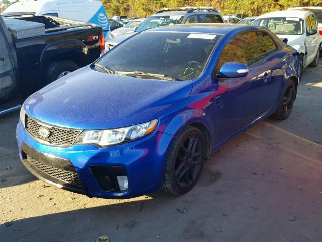 KNAFW6A36A5173740 - 2010 KIA FORTE SX BLUE photo 2