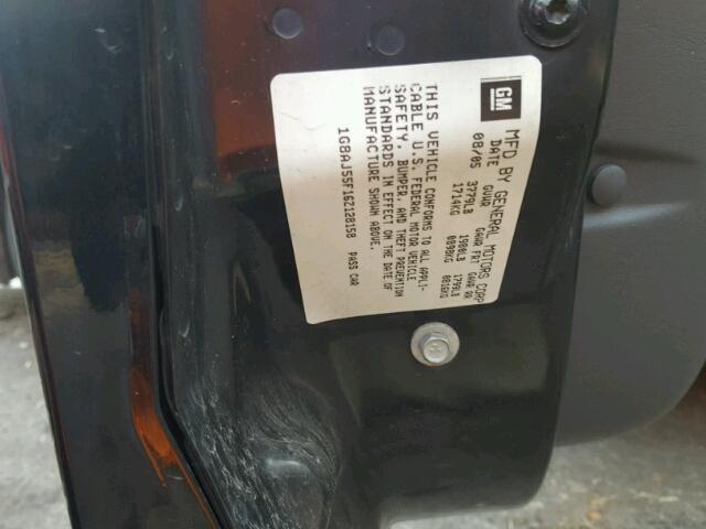 1G8AJ55F16Z128158 - 2006 SATURN ION LEVEL BLACK photo 10