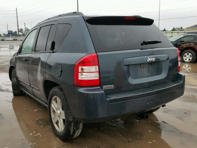 1J8FT47W28D529465 - 2008 JEEP COMPASS SP BLUE photo 3