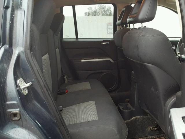 1J8FT47W28D529465 - 2008 JEEP COMPASS SP BLUE photo 6