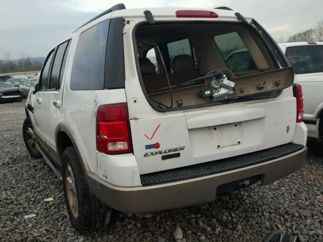 1FMZU64W93UA55455 - 2003 FORD EXPLORER E WHITE photo 3