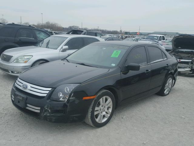 3FAHP06Z68R240787 - 2008 FORD FUSION S BLACK photo 2