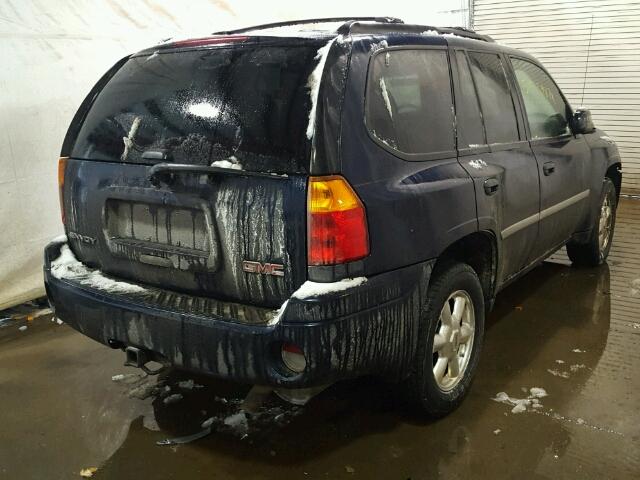 1GKDT13S082136211 - 2008 GMC ENVOY BLUE photo 4