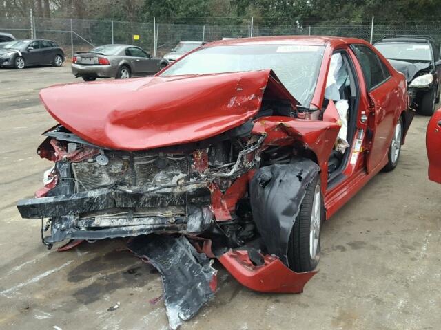 4T1BF1FK5CU636220 - 2012 TOYOTA CAMRY BASE RED photo 2