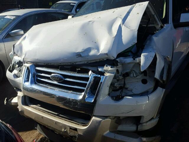 1FMEU6EE4AUA94049 - 2010 FORD EXPLORER E WHITE photo 9