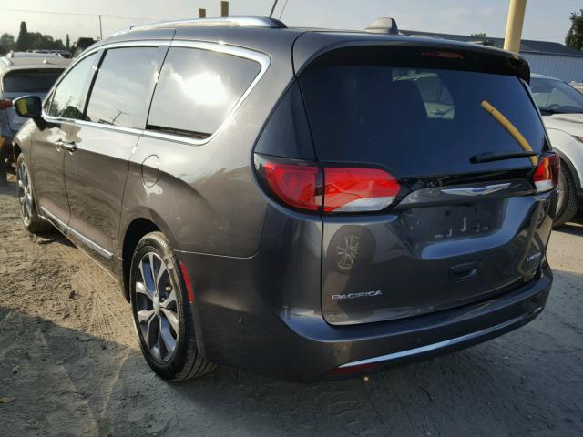 2C4RC1GG7JR164182 - 2018 CHRYSLER PACIFICA L GRAY photo 3