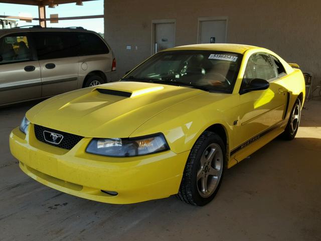 1FAFP42X23F394826 - 2003 FORD MUSTANG GT YELLOW photo 2