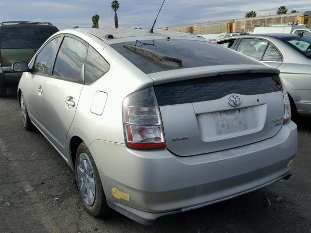 JTDKB20U640069802 - 2004 TOYOTA PRIUS SILVER photo 3