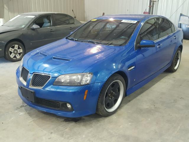 6G2EC57Y79L177637 - 2009 PONTIAC G8 GT BLUE photo 2