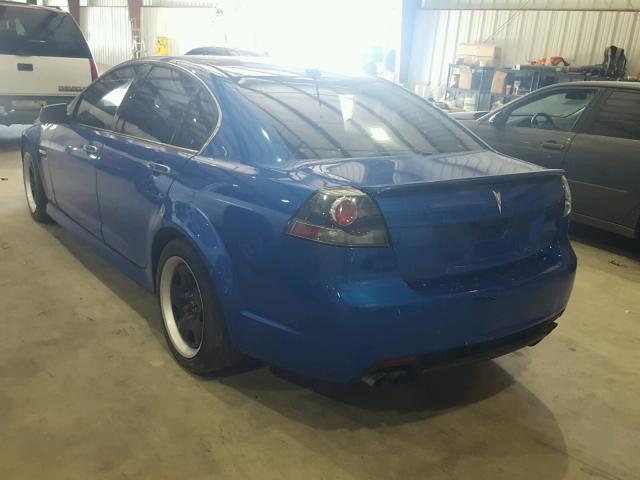 6G2EC57Y79L177637 - 2009 PONTIAC G8 GT BLUE photo 3