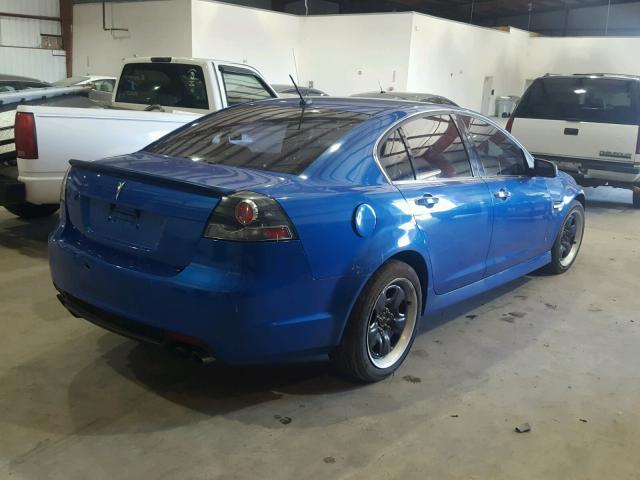 6G2EC57Y79L177637 - 2009 PONTIAC G8 GT BLUE photo 4