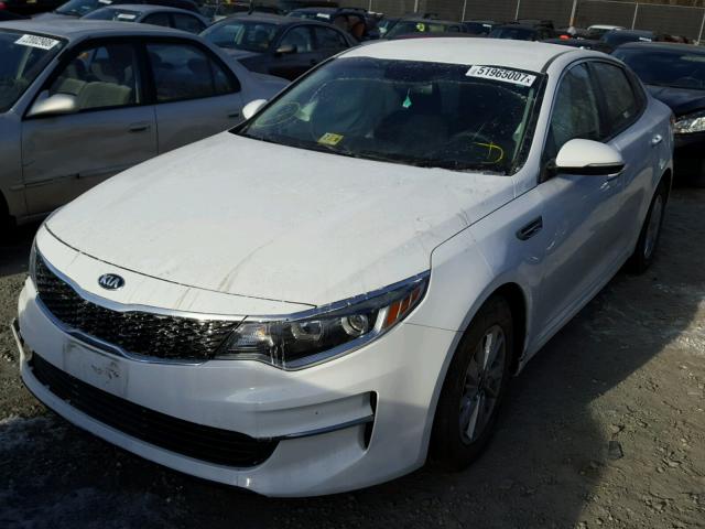 5XXGT4L30GG050327 - 2016 KIA OPTIMA LX WHITE photo 2