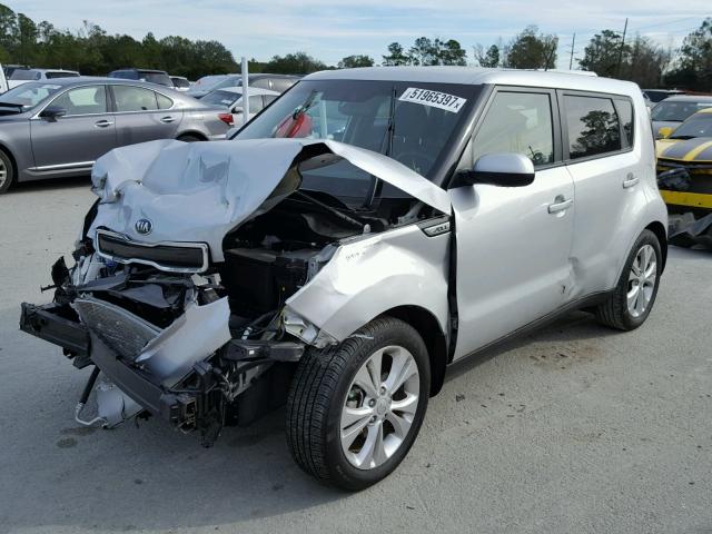 KNDJP3A51F7770090 - 2015 KIA SOUL + SILVER photo 2