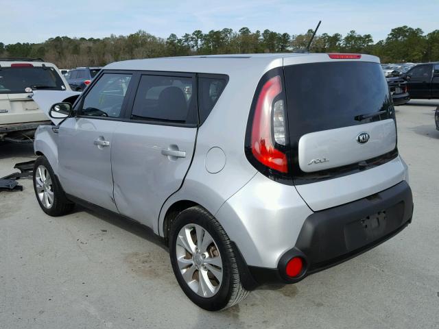 KNDJP3A51F7770090 - 2015 KIA SOUL + SILVER photo 3