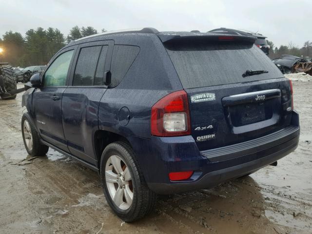 1C4NJDEB4ED769279 - 2014 JEEP COMPASS LA BLUE photo 3