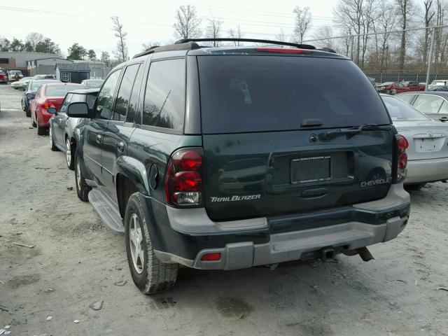 1GNDT13S842268646 - 2004 CHEVROLET TRAILBLAZE GREEN photo 3