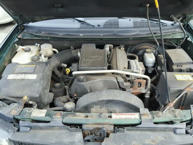 1GNDT13S842268646 - 2004 CHEVROLET TRAILBLAZE GREEN photo 7