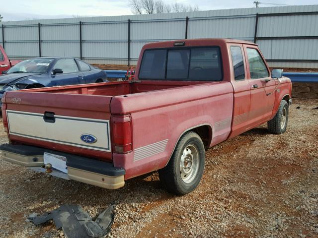 1FTCR14X8LPB24643 - 1990 FORD RANGER SUP RED photo 4