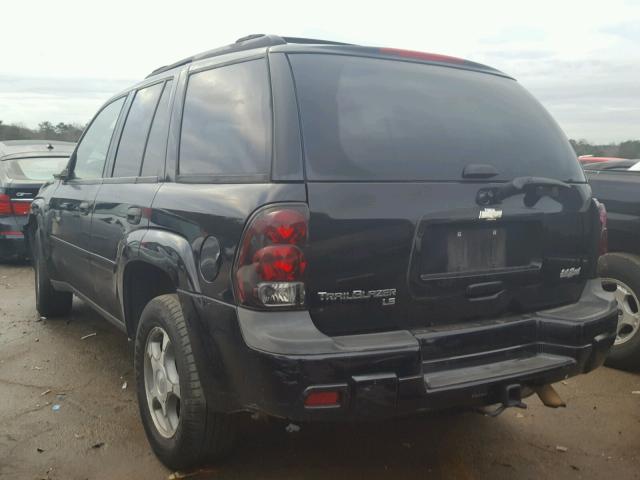 1GNDS13S672164163 - 2007 CHEVROLET TRAILBLAZE BLACK photo 3