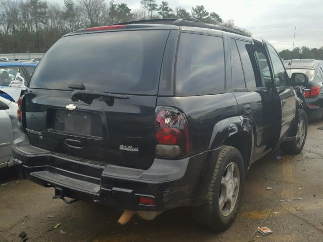 1GNDS13S672164163 - 2007 CHEVROLET TRAILBLAZE BLACK photo 4