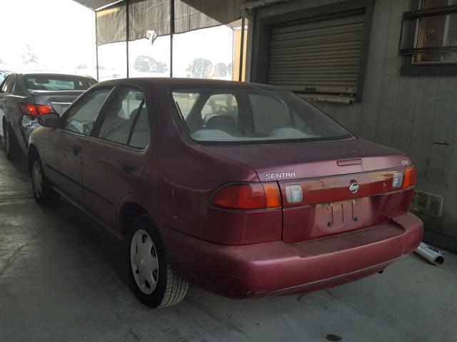 3N1AB41D3WL039767 - 1998 NISSAN SENTRA XE RED photo 3