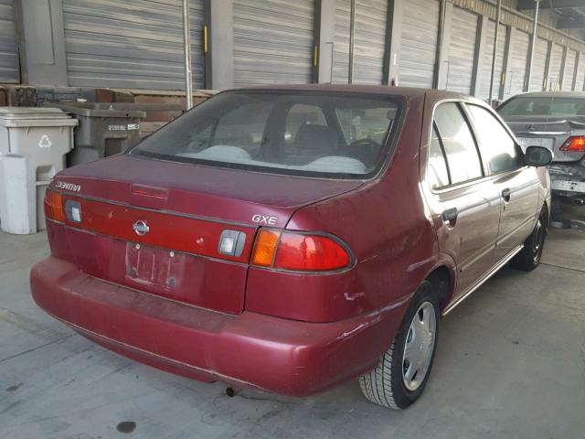 3N1AB41D3WL039767 - 1998 NISSAN SENTRA XE RED photo 4