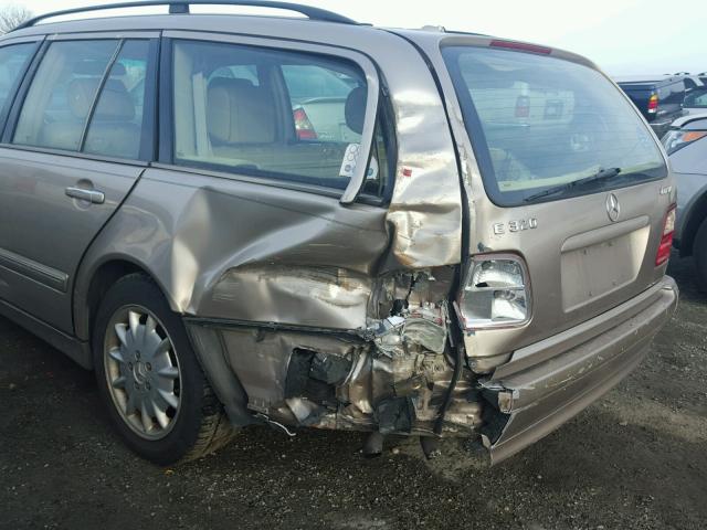 WDBJH82J7YX039512 - 2000 MERCEDES-BENZ E 320 4MAT GOLD photo 9