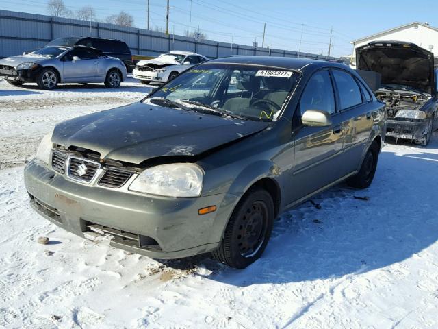 KL5JD52Z24K995883 - 2004 SUZUKI FORENZA S GREEN photo 2