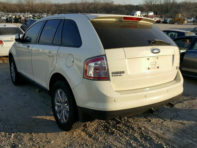 2FMDK49C07BB48461 - 2007 FORD EDGE SEL P CREAM photo 3