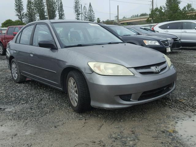 2HGES15544H539251 - 2004 HONDA CIVIC LX GRAY photo 1