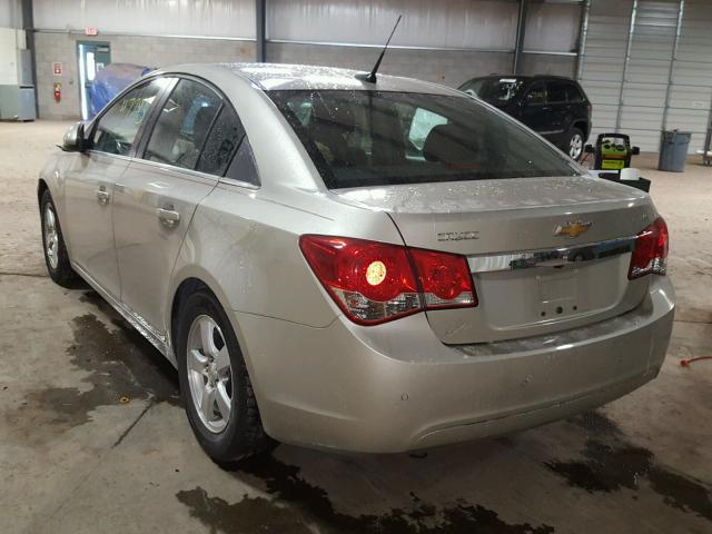 1G1PC5SB2D7159853 - 2013 CHEVROLET CRUZE LT GOLD photo 3