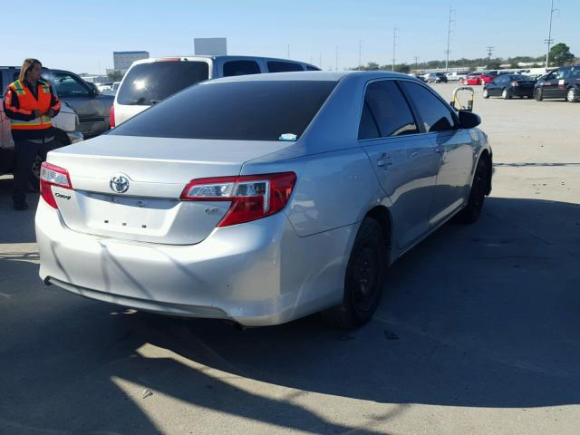 4T1BF1FK6CU053526 - 2012 TOYOTA CAMRY BASE SILVER photo 4