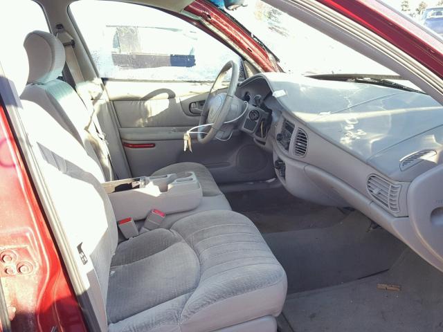 2G4WS52J641177861 - 2004 BUICK CENTURY CU MAROON photo 5