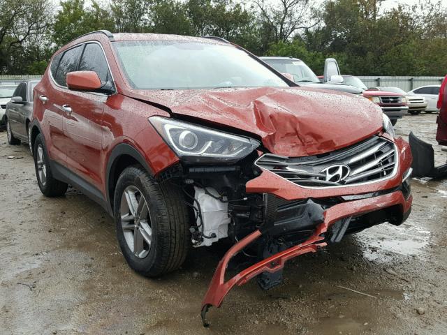 5XYZU3LB3HG489056 - 2017 HYUNDAI SANTA FE S ORANGE photo 1