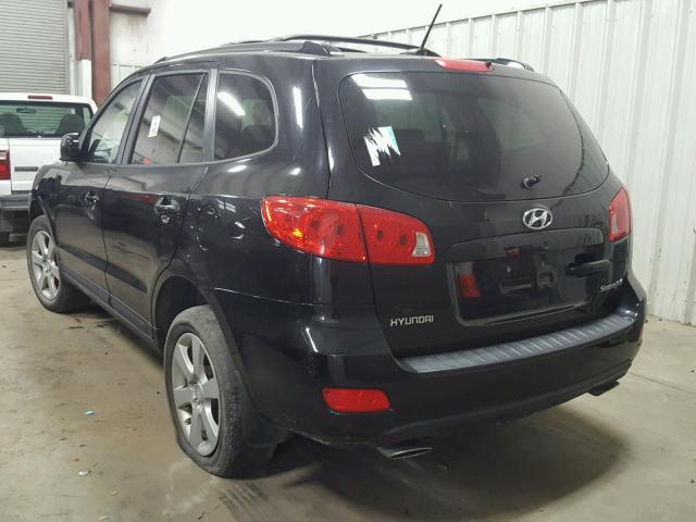 5NMSH13E49H264348 - 2009 HYUNDAI SANTA FE S BLACK photo 3