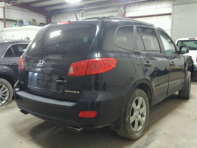 5NMSH13E49H264348 - 2009 HYUNDAI SANTA FE S BLACK photo 4