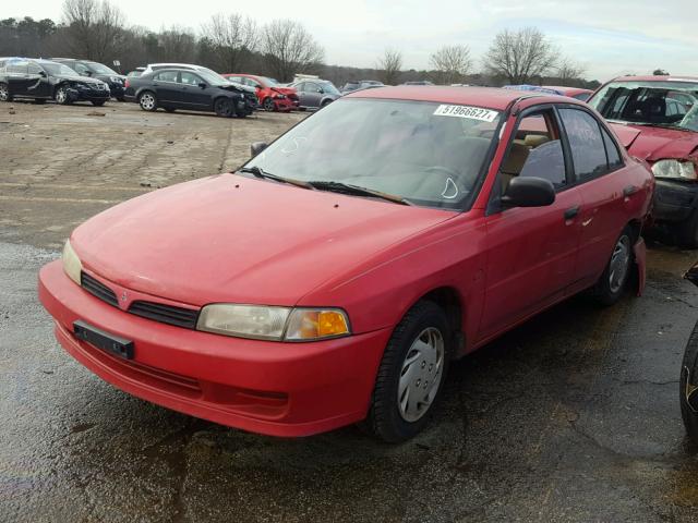 JA3AY26CX1U030836 - 2001 MITSUBISHI MIRAGE ES RED photo 2