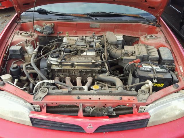 JA3AY26CX1U030836 - 2001 MITSUBISHI MIRAGE ES RED photo 7