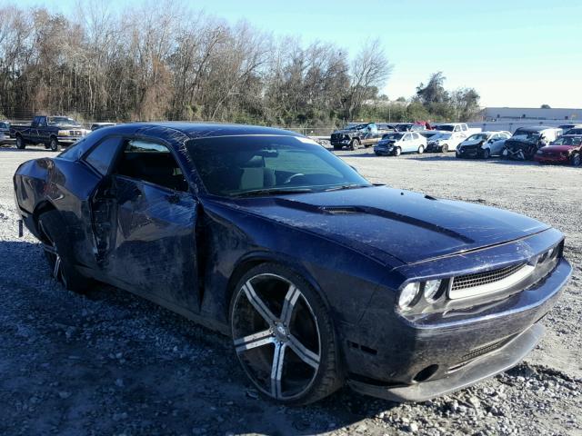 2C3CDYAG9EH111388 - 2014 DODGE CHALLENGER BLUE photo 1